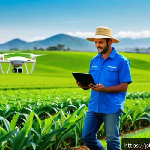 유기농업관리사와 글로벌 유기농업 동향 - A vibrant rural Brazilian farm scene showcasing sustainable agriculture technology in use: a farmer ...